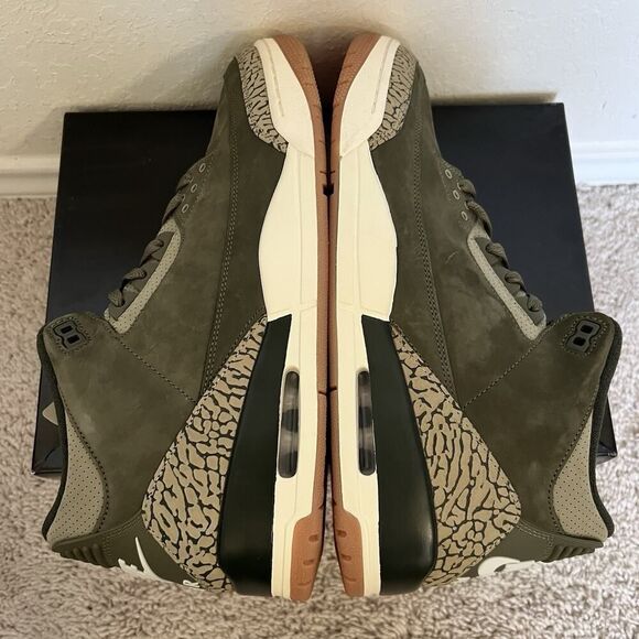 Nike Air Jordan 3 Retro Family Affair Olive Green DN3707-202 Men Size 13 B-Grade